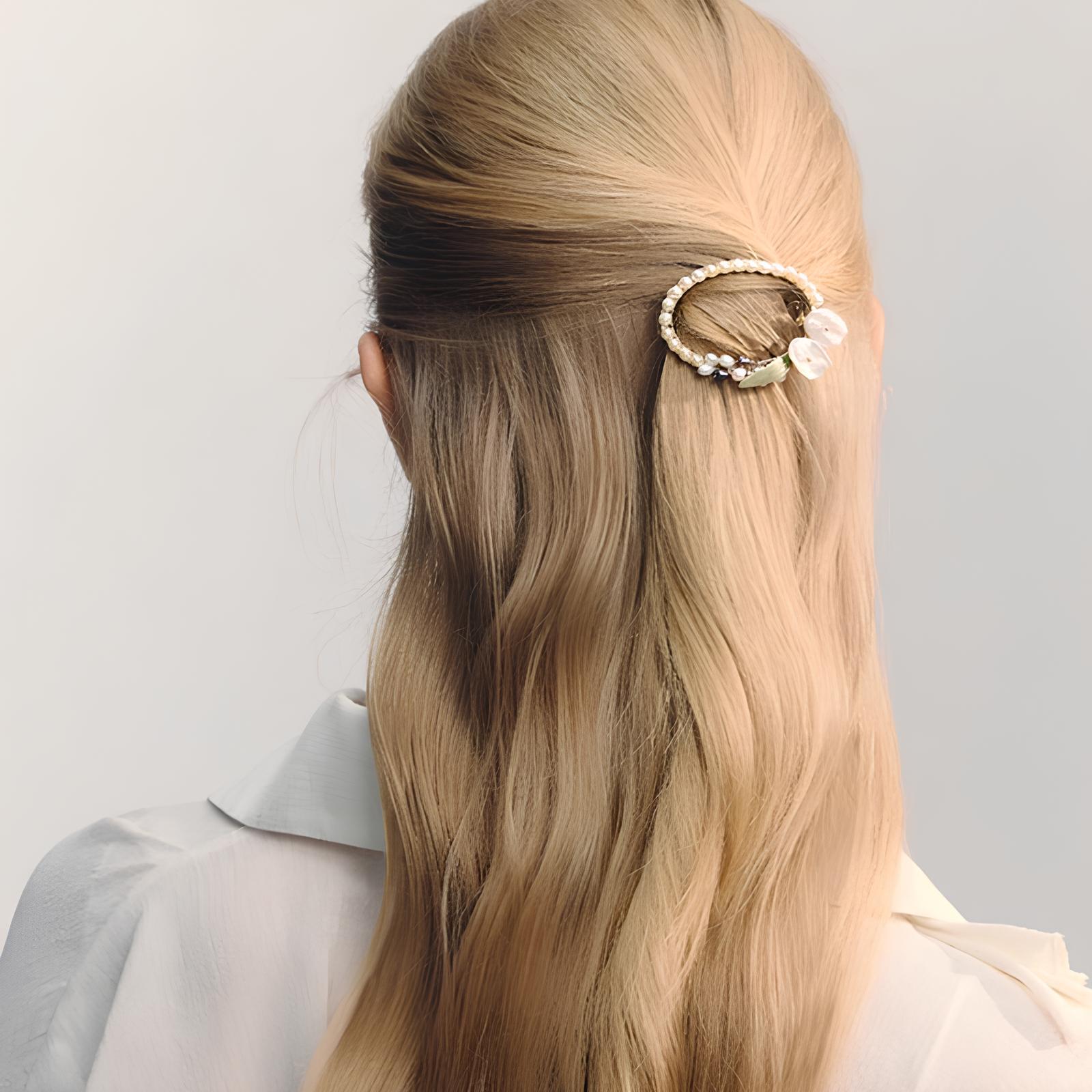 Garden Bloom Circle Hair Pin