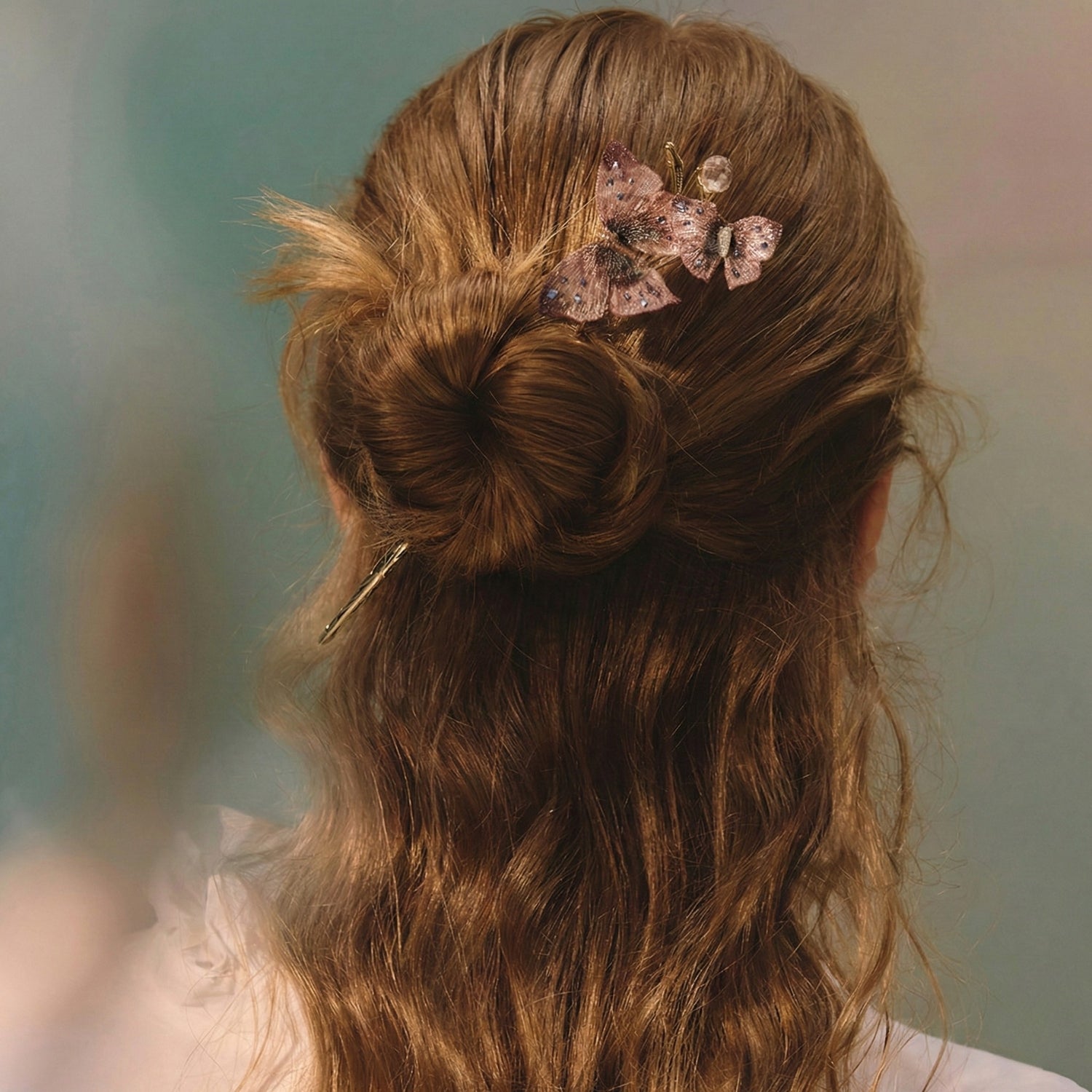 Ballet Rose Butterfly Fringe Hair Stick