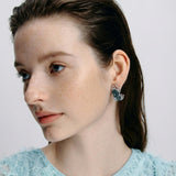 Contour Wing Crystal Earrings