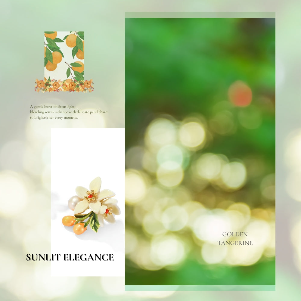 Kumquat Petal Earrings