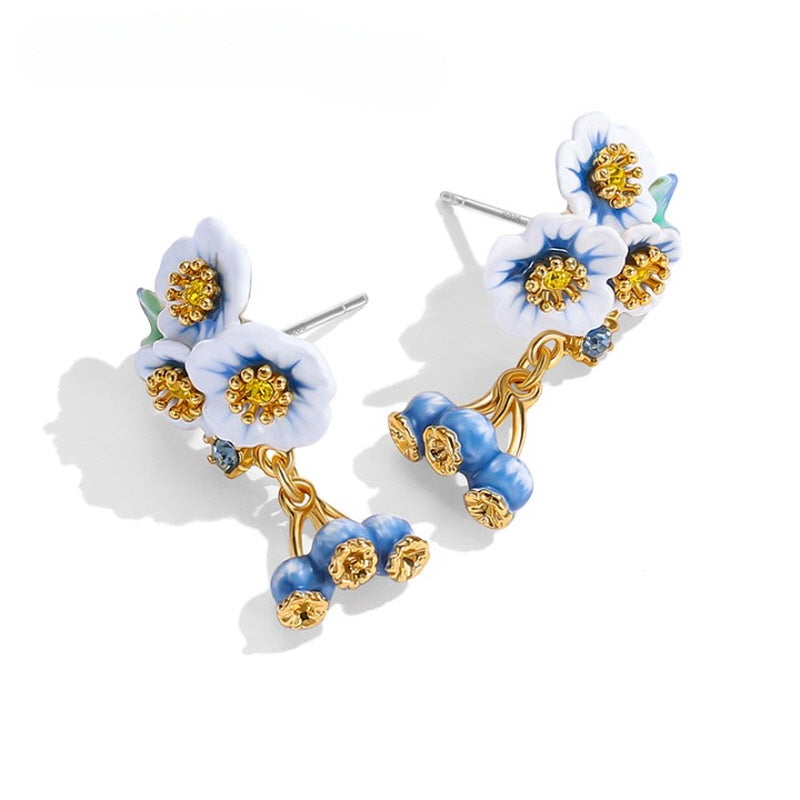 Blueberry Blossom Earrings