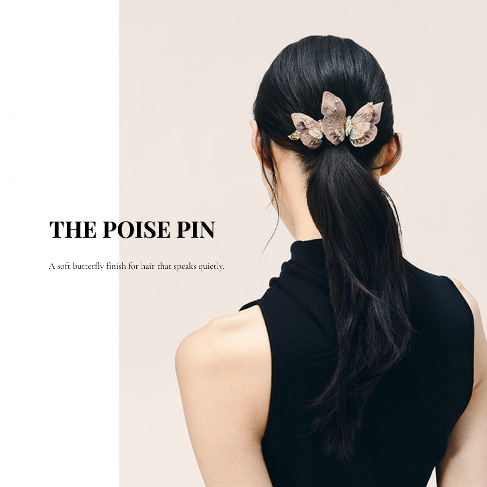 Pink Serenity Butterfly Barrette