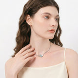 Celeste Luster Marquise Butterfly Necklace