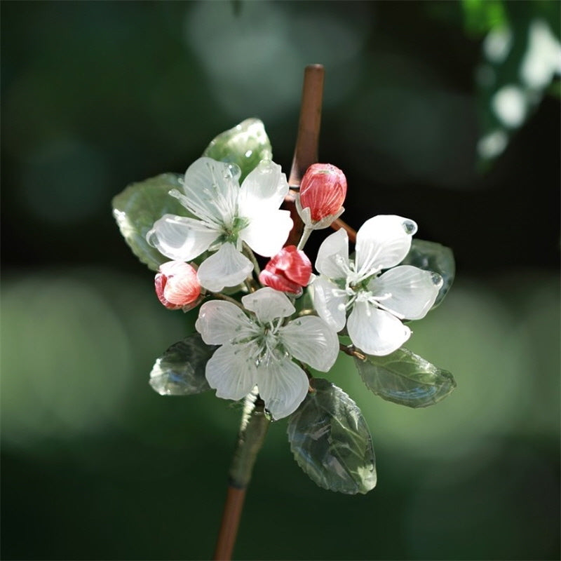 Blossoming Hawthorn & Bamboo Hair Stick