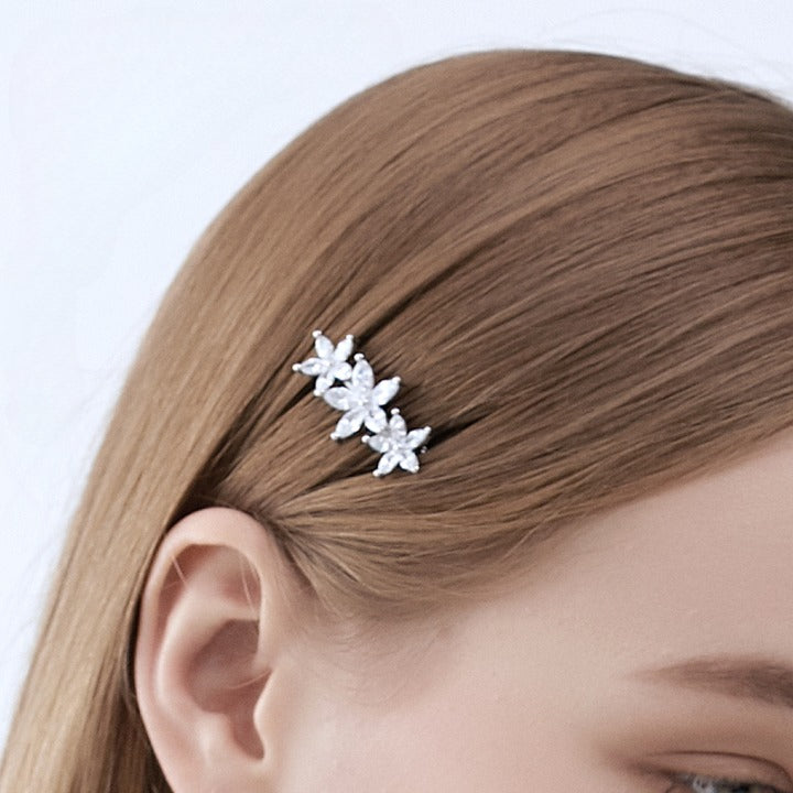 Winter Flower Hair Clip