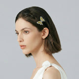 Champagne Wing Crystal Clip