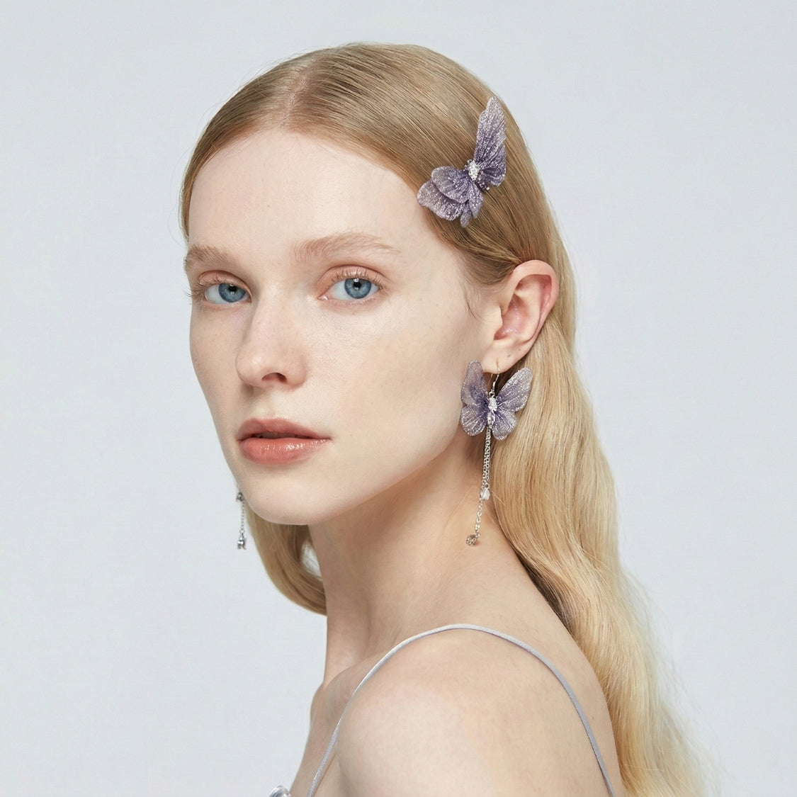 Virelia Cascade Butterfly Earrings