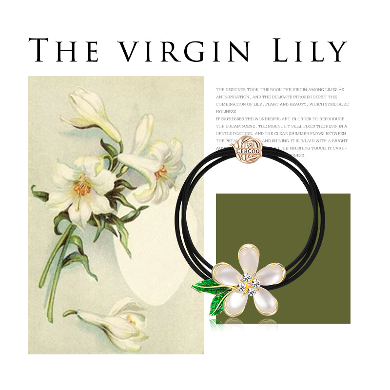 Lily Flower Hair Tie