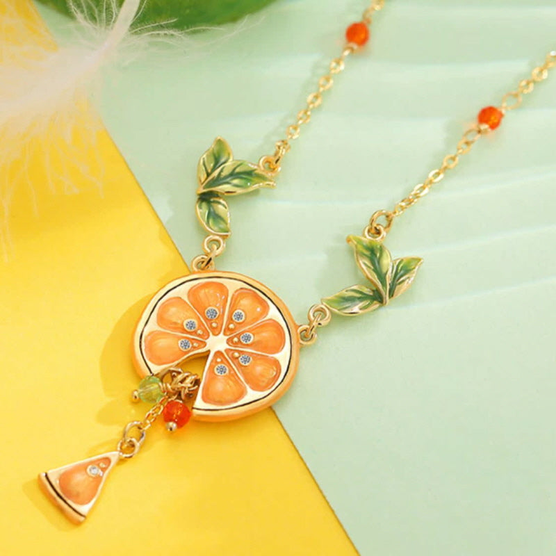 Lemon Slices Necklace