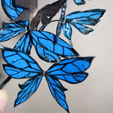 Blue Flash Butterfly Hair Pin