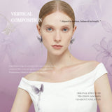 Virelia Cascade Butterfly Earrings