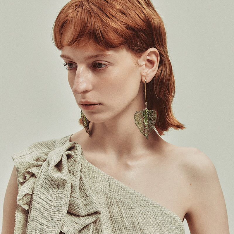 Natures Whisper Leaf Earrings