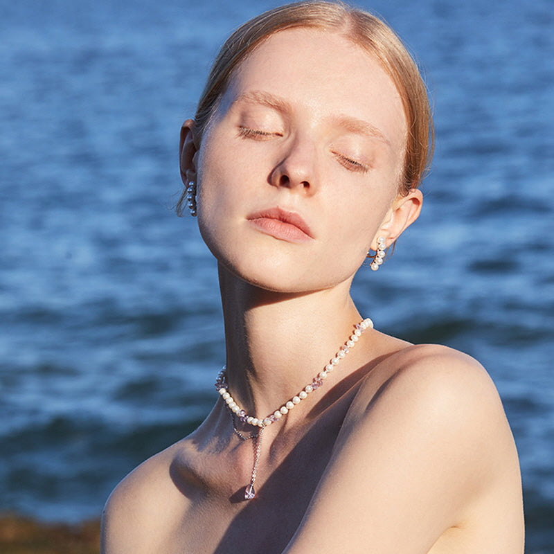 Ocean Dewtrail Pearl Necklace