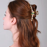 Elegant Peach Blossom Hair Clip
