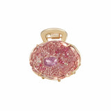 Crystal Petal Rose Claw Clip