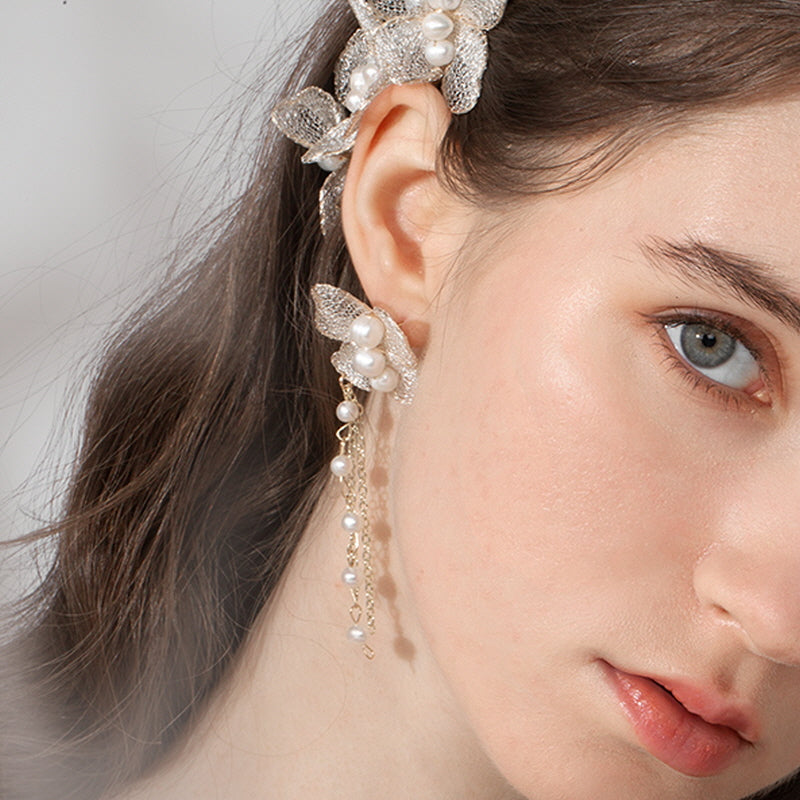 Pearlwing Butterfly Queen Earrings