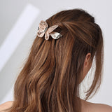 Elegant Blush Butterfly Hair Pin