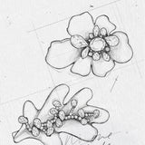 Blossom Glow Rosy Crystal Clips