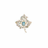 Aqua Crest Bloom Brooch
