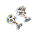 Blueberry Blossom Earrings