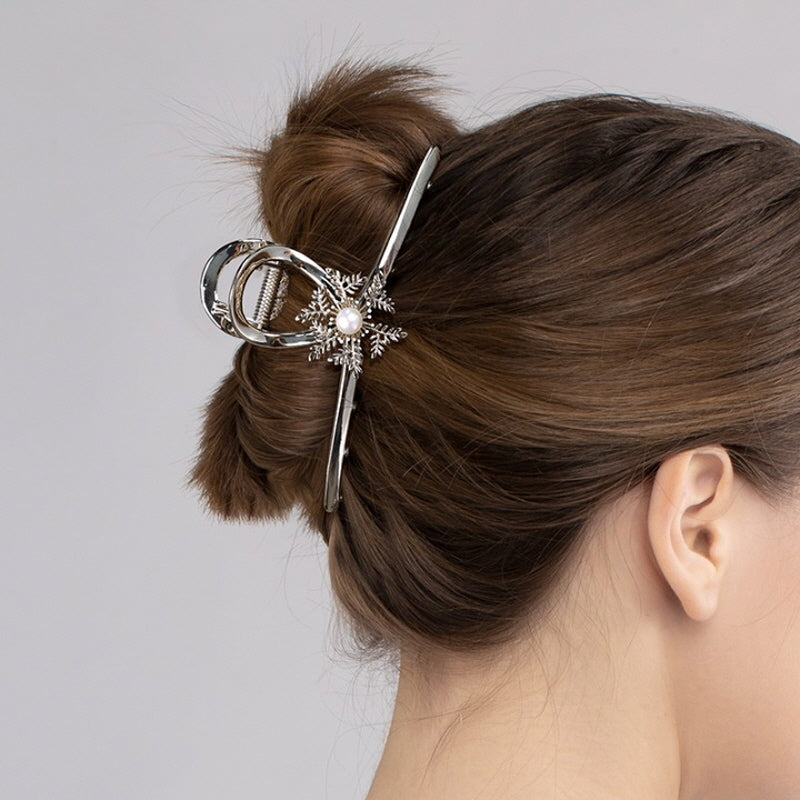 Winter Flower Hair Clip