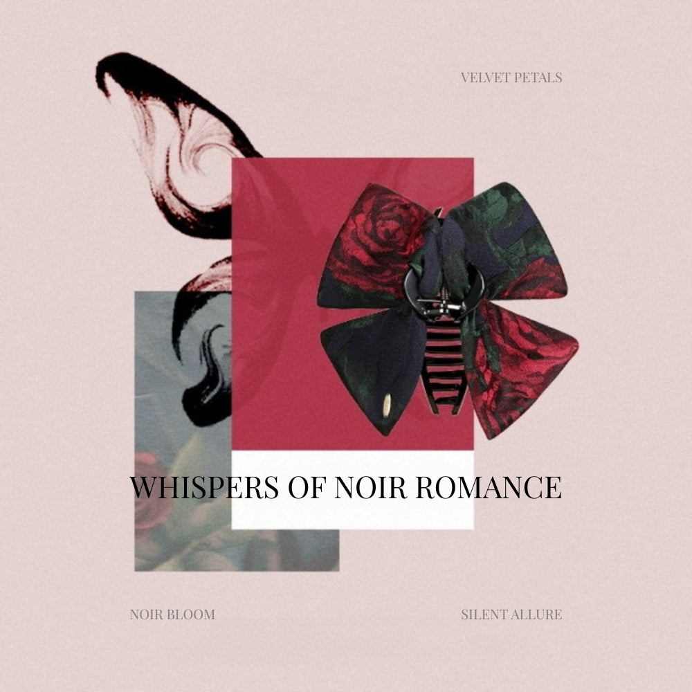 Romantic Noir Bow Clip