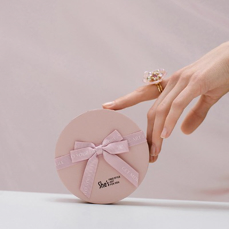 Blossom Glow Rosy Crystal Ring