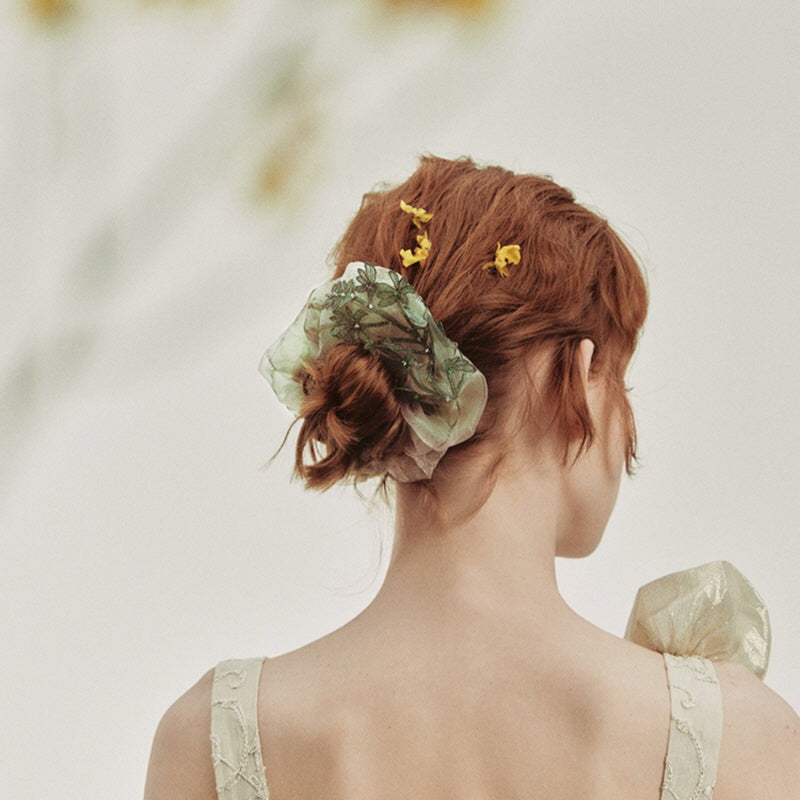 Natures Whisper Leaf Scrunchie