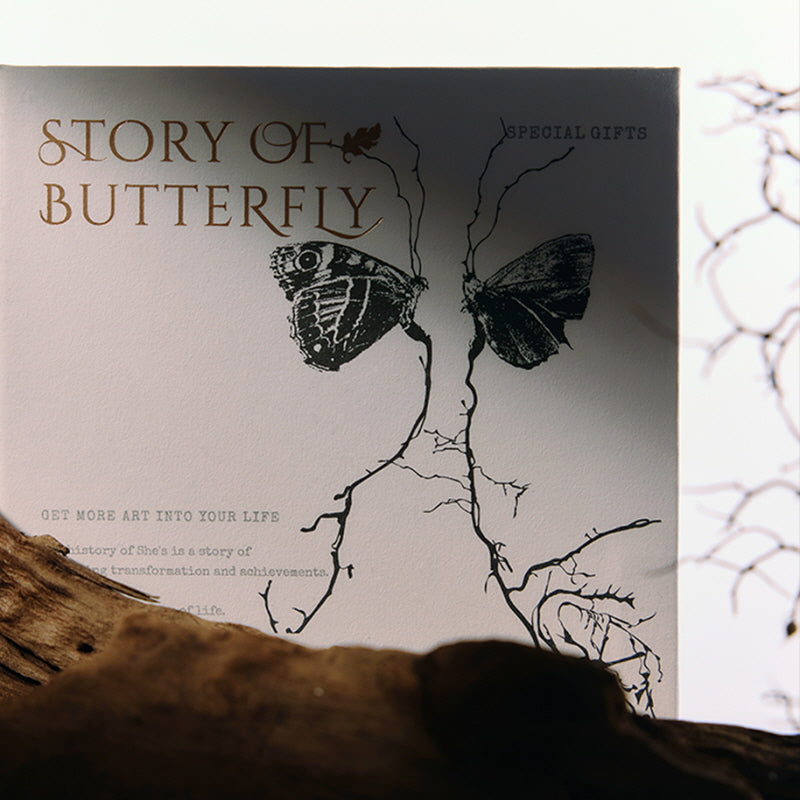 Jardin Gleam Butterfly Branch Brooch