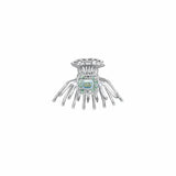 Blue Crystalwave Claw Clip