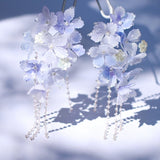 Violet Hydrangea U-Shaped Hair Stick