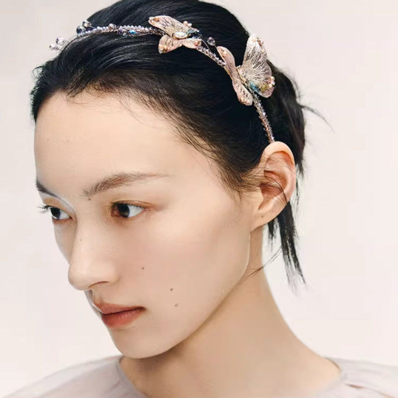 Pink Serenity Butterfly Headband