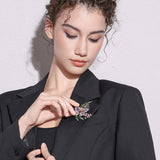 Amethyst Grace Butterfly Brooch