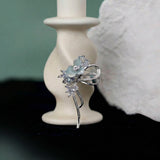 Celeste Luster Opaline Bloom Brooch