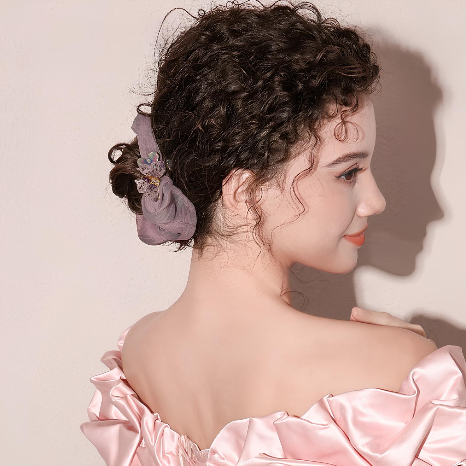 Amethyst Grace Butterfly Scrunchie