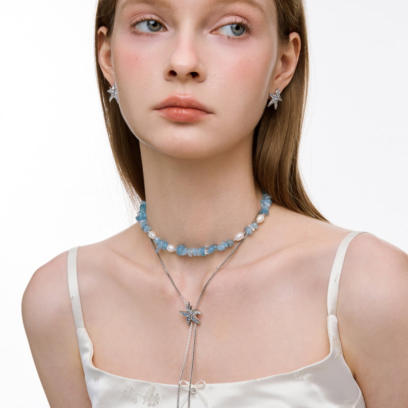 Blue Star Tide Necklace