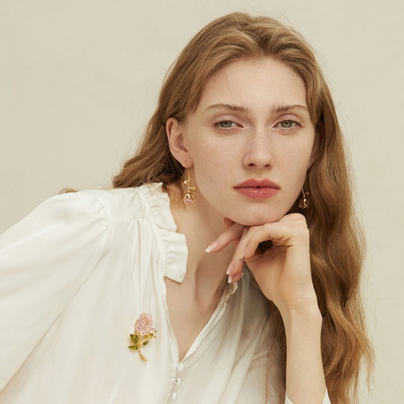 Crystal Rose Collection ㅡ Earrings & Brooch