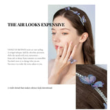 Silvervine Butterfly Headband