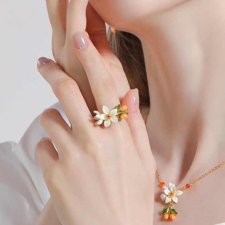 Kumquat & Blossom Ring