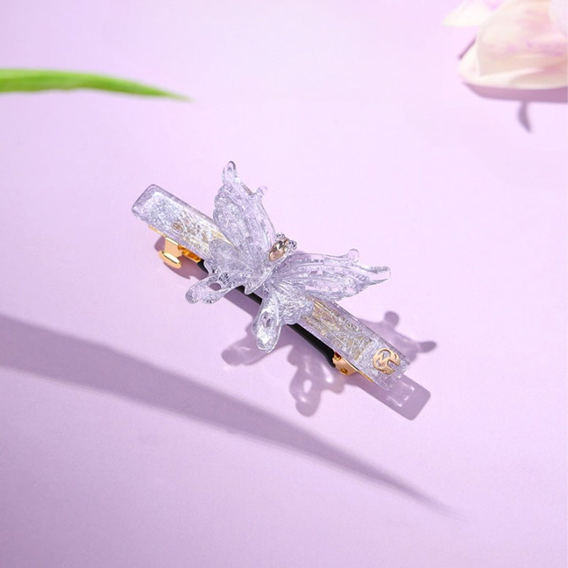 Graceful Purple Butterfly Hair Pin