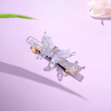 Graceful Purple Butterfly Hair Pin