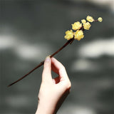 Wintersweet Blossom Bamboo Hair Stick