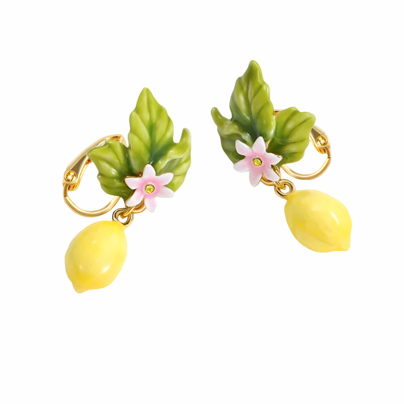 Lemon Flower Earrings