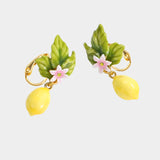 Lemon Flower Earrings