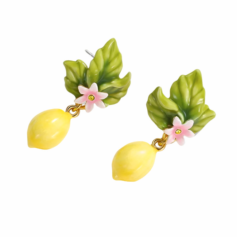 Lemon Flower Earrings