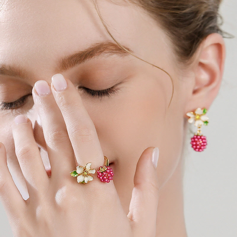 Raspberry Blossom Ring