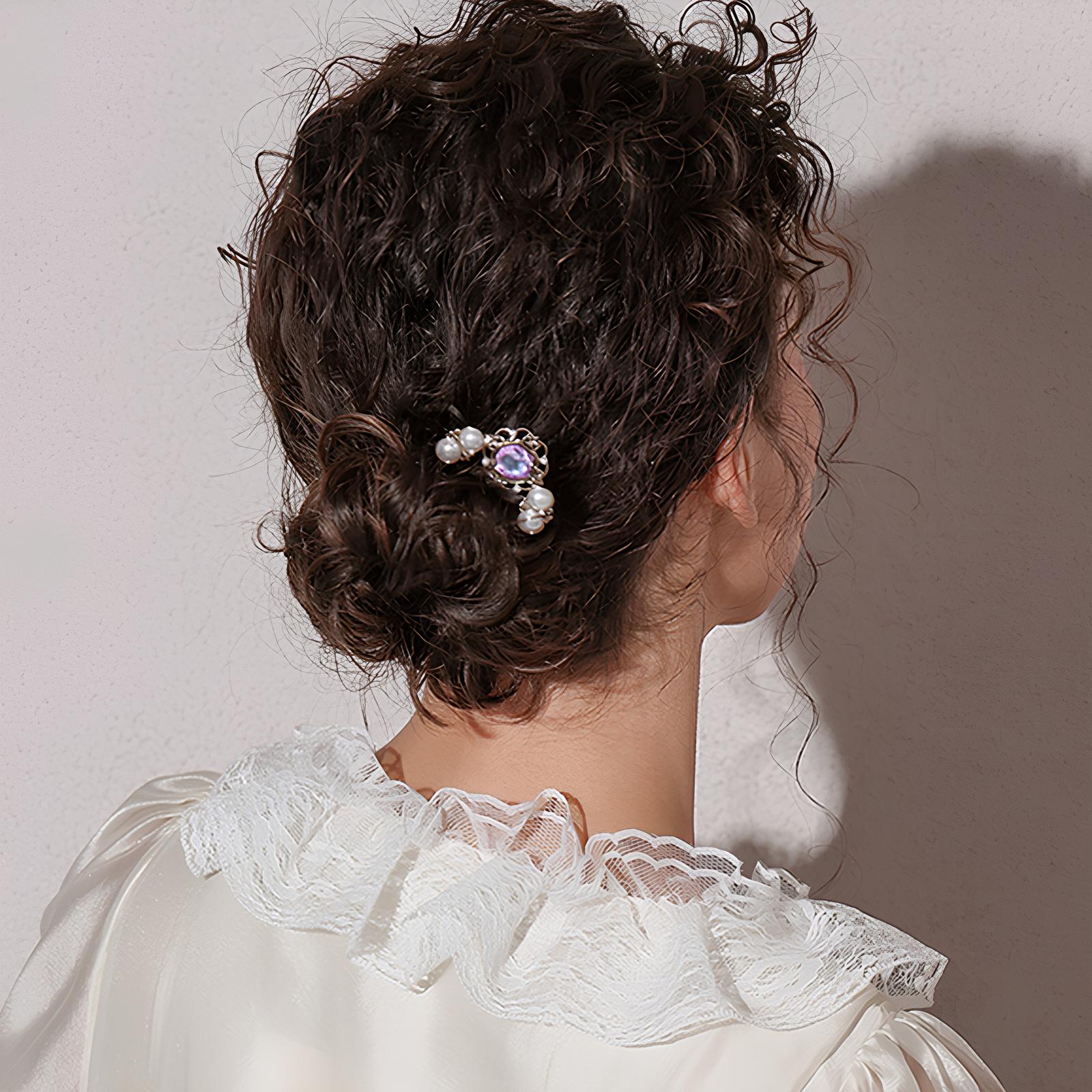 Sunset Tide Jewel U-Shaped Hair Stick
