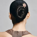 Crystal Petal Rose Hair Stick