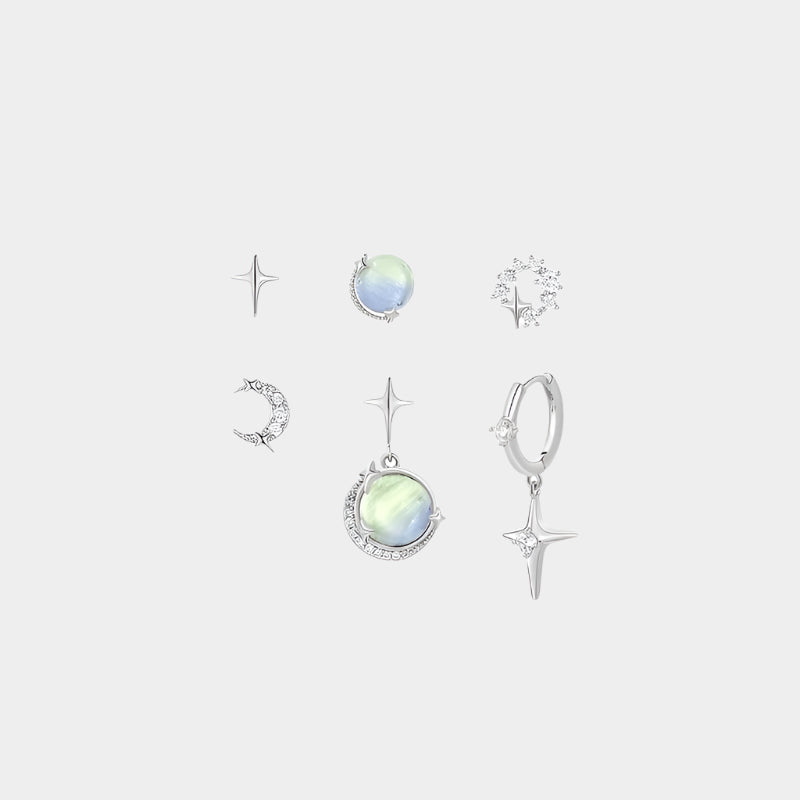 Starlight Pleione Earrings: 6-Piece Set