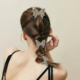 Champagne Wing Crystal Clip